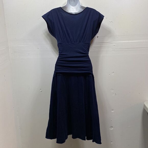 Velvet by Graham & Spencer V Neck Banded Waist Midi Dress Small - Picture 7 of 7